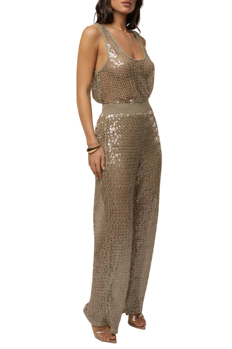 High Seas Sequin Pant, Alternate, color, Sage
