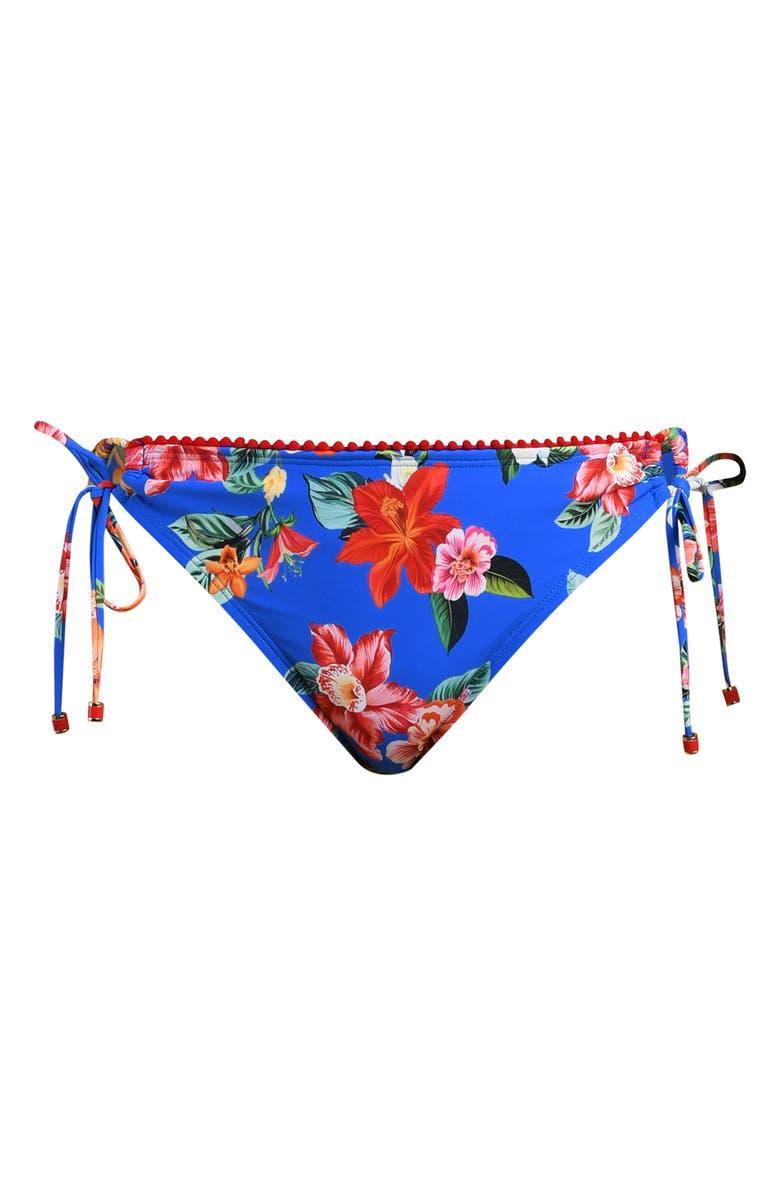 La Blanca Modern Adjustable Loop Bikini Bottoms, Alternate, color, Blue Multi