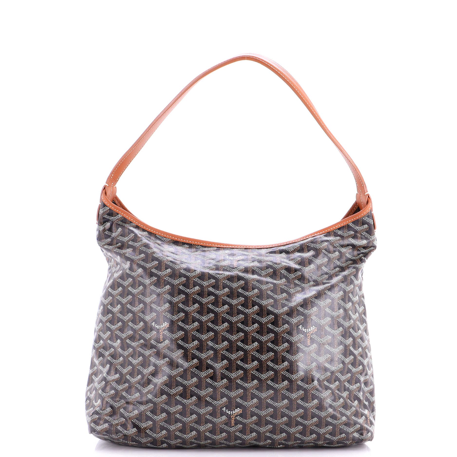 Pre-Owned Goyard Boheme Hobo Coated Canvas, Main, color, Print