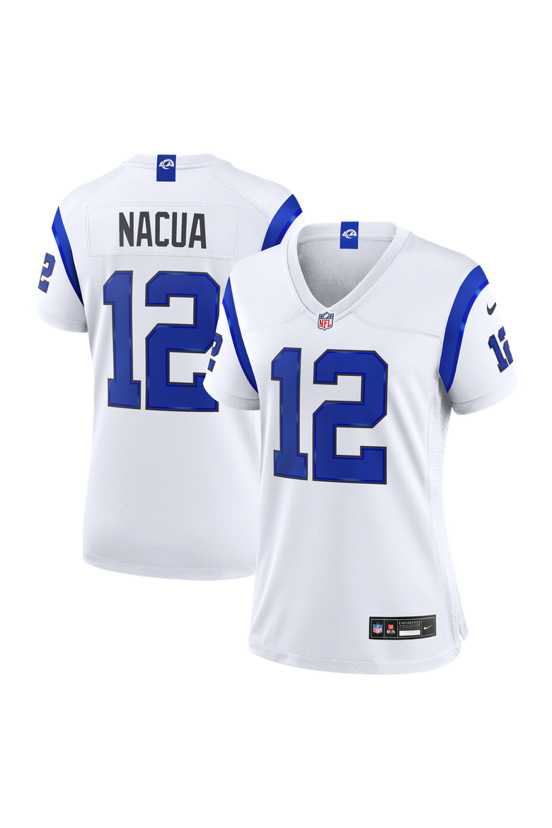 Women's Nike Puka Nacua Los Angeles Rams Fearsome White Game Jersey, Main, color, White