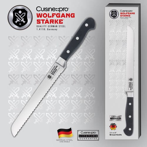 Cuisine::pro Wolfgang Starke 8" Bread Knife (20cm) In Black