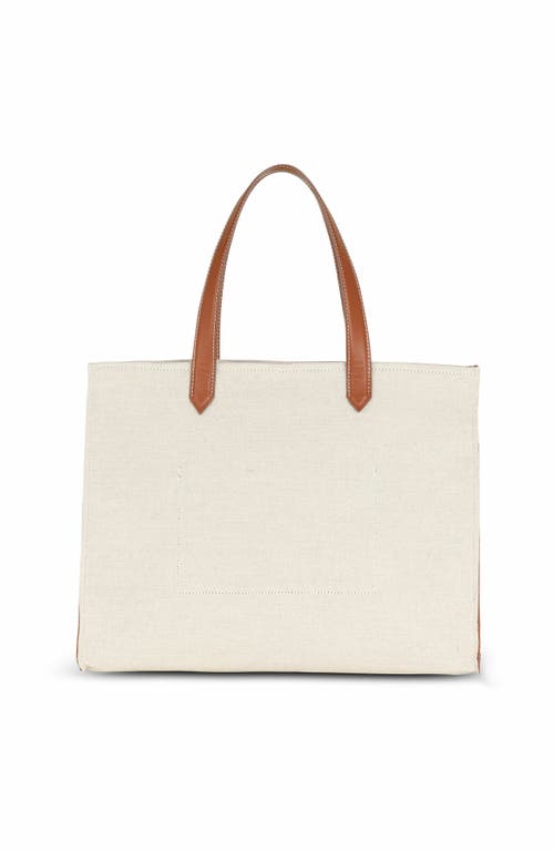 Balmain Women's B-army Medium Canvas And Leather Tote Bag