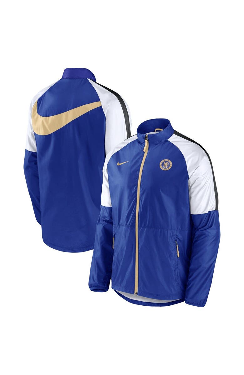 Nike Men's Nike Blue Chelsea 2023 Academy AWF Raglan Full-Zip Jacket, Main, color, 