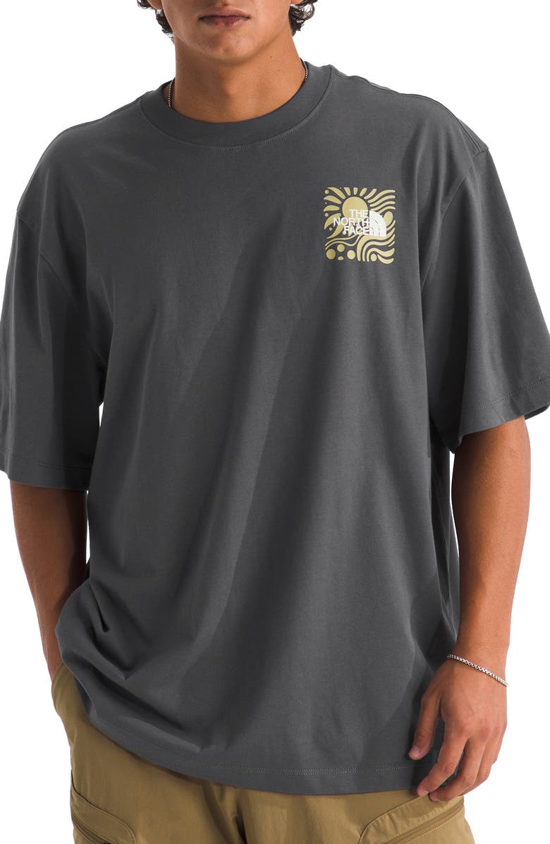 The North Face Sun Oversize Cotton Graphic T-Shirt, Main, color, 