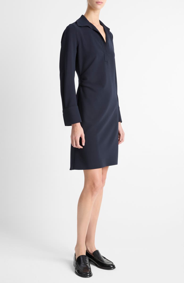 Vince Rugby Long Sleeve Dress, Alternate, color, Coastal