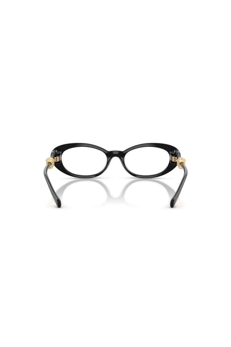 52mm Oval optical glasses, Alternate, color, Black