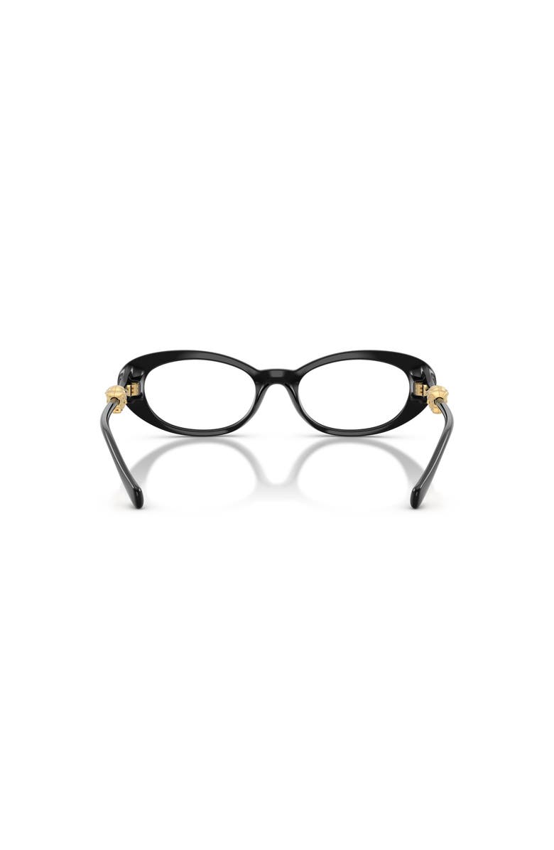 Versace 52mm Oval optical glasses, Alternate, color, Black