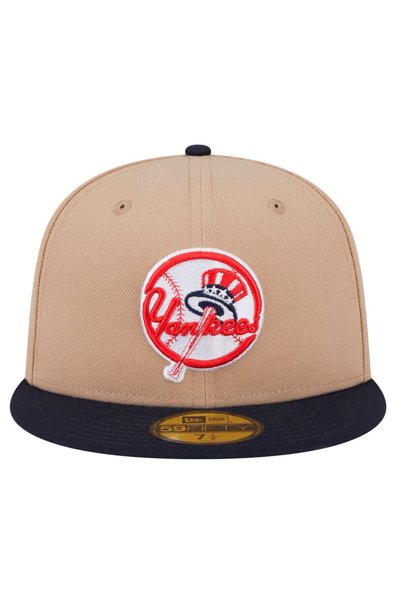 New Era Men's New Era Khaki New York Yankees 59FIFTY Fitted Hat, Alternate, color, Khaki