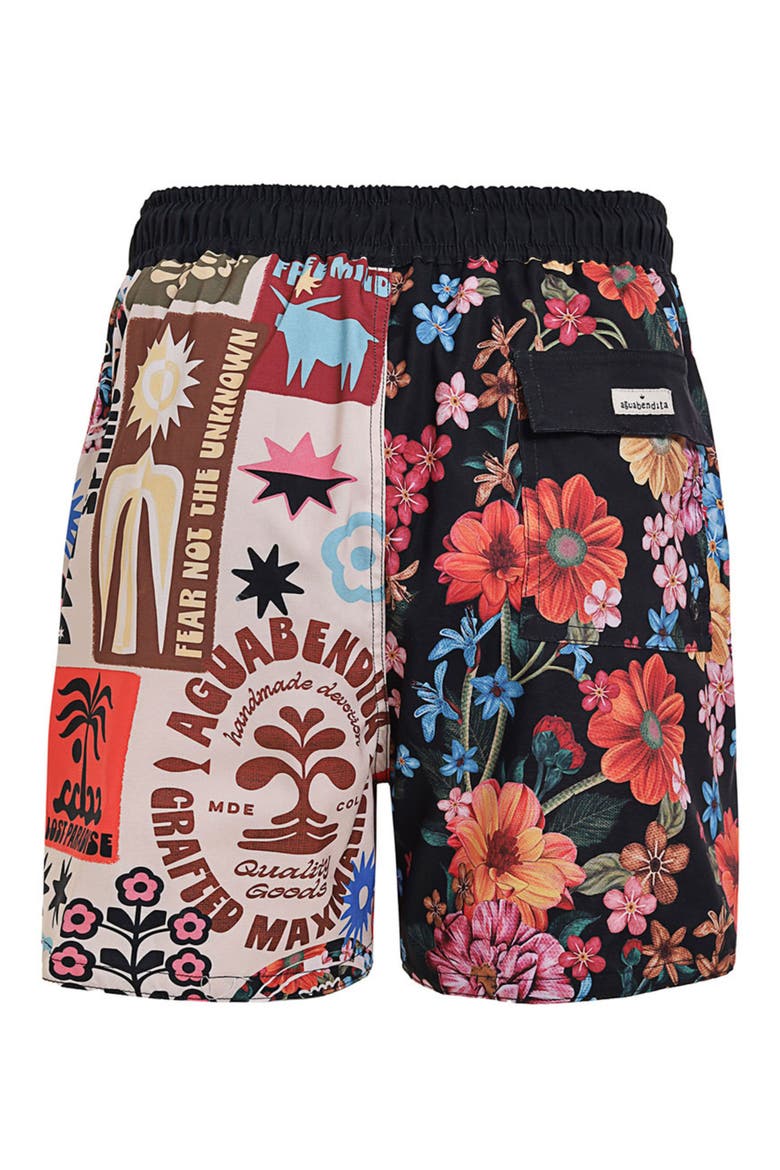 Cassius Swim Trunks, Alternate, color, BLACK MULTI
