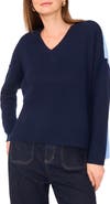 Vince Camuto Contrast High-Low Sweater