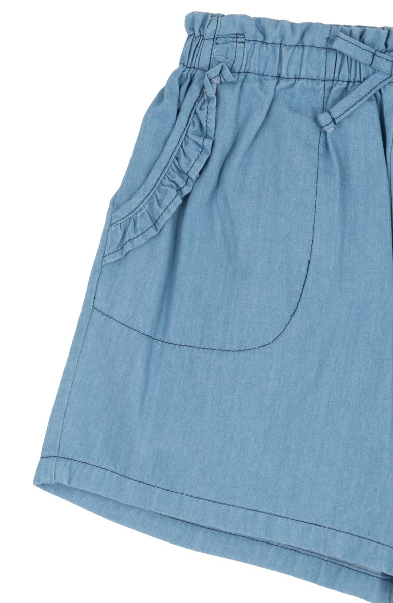 Rare Editions Kids' Strawberry Knit Tank & Chambray Shorts Set, Alternate, color, Off White