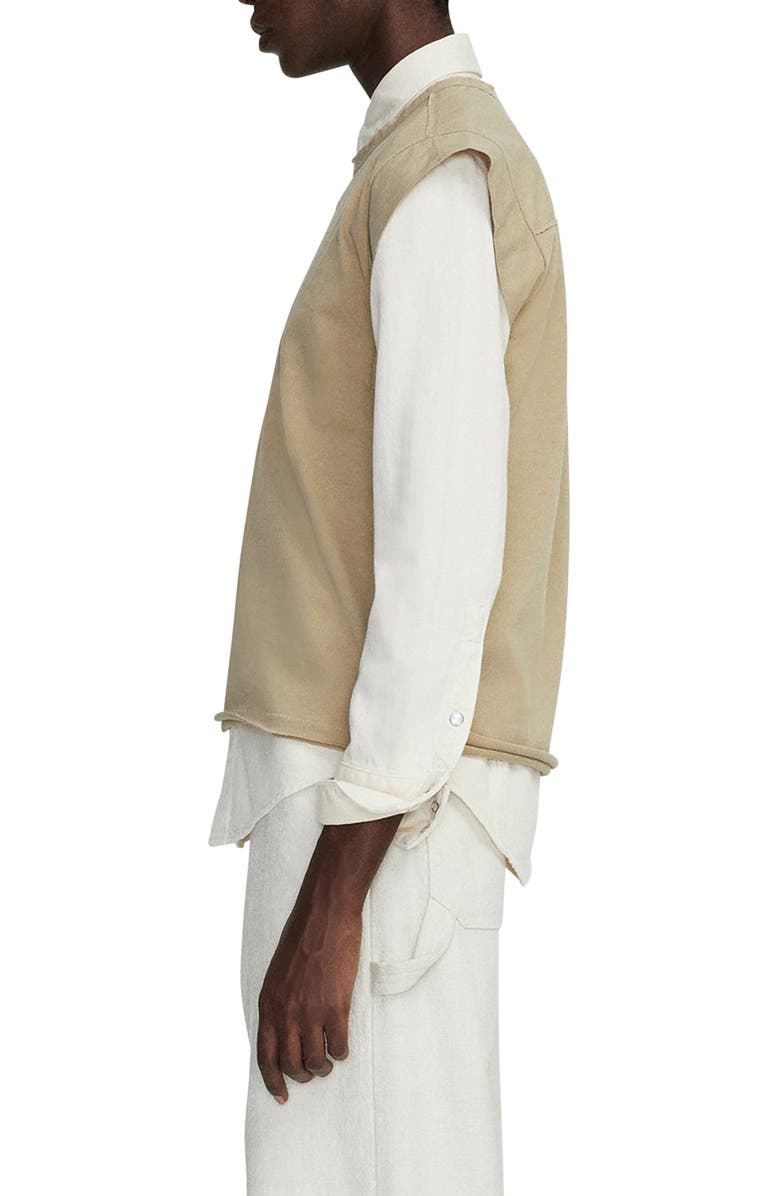 rag & bone Organic Cotton Muscle T-Shirt, Alternate, color, Khaki