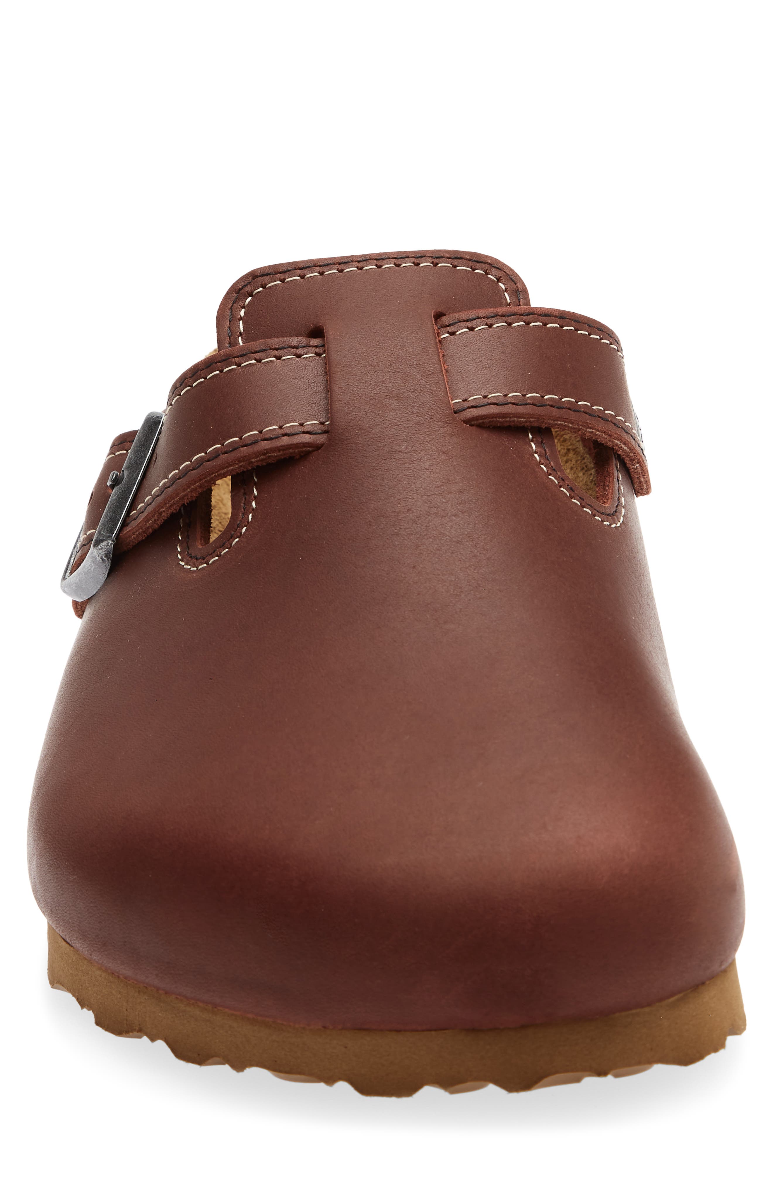 Boston Leather Clog, Alternate, color, RUST