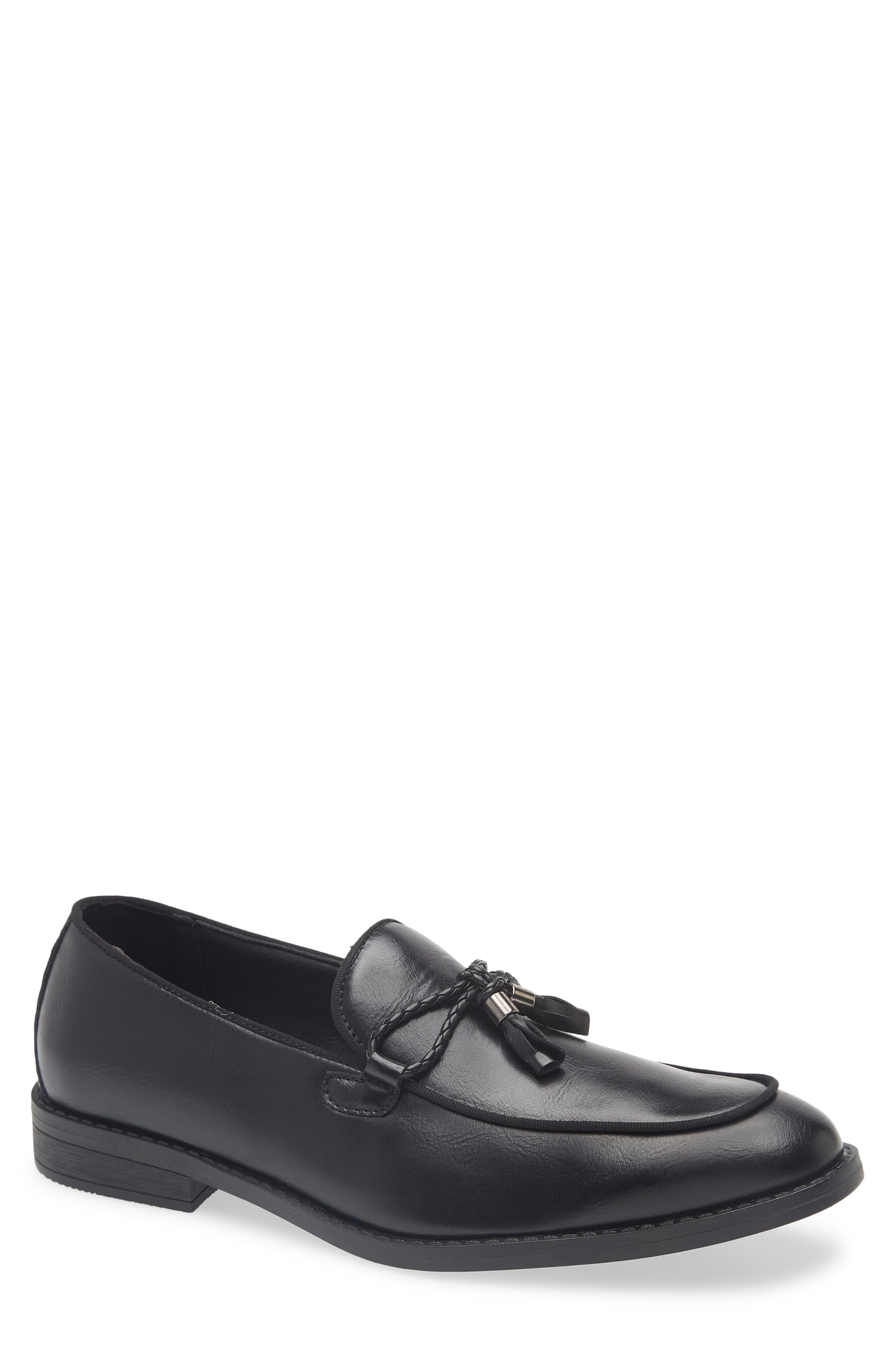 GEOFFREY BEENE Tassel Faux Leather Loafer