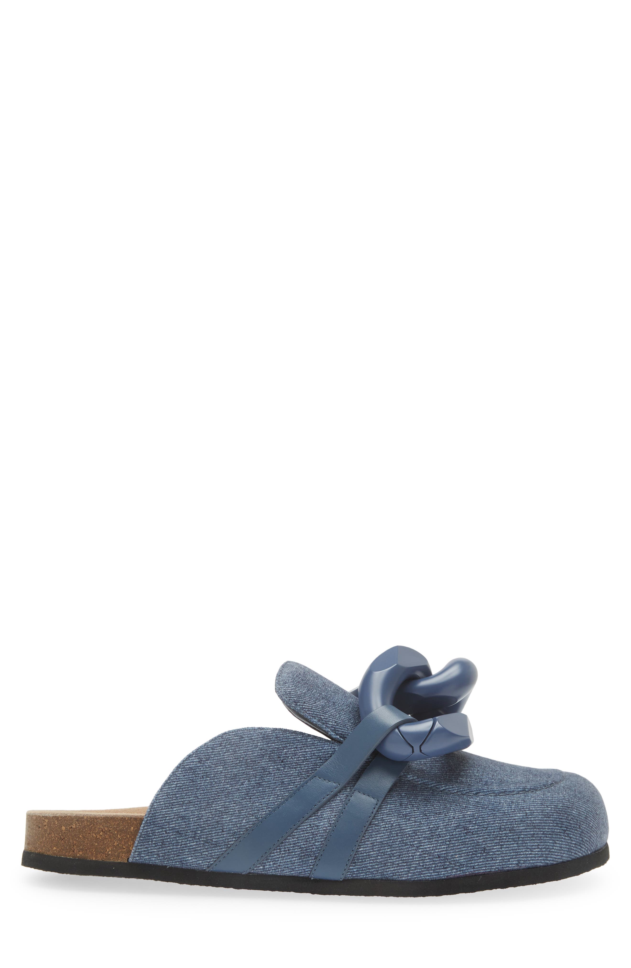 JW Anderson Chain Link Denim Loafer Mule, Alternate, color, 
