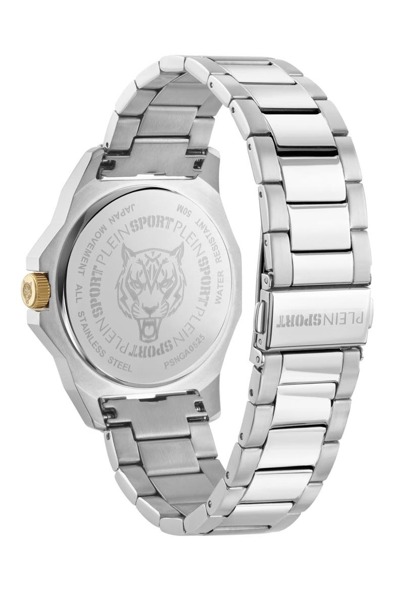 Onyx Bracelet Watch, Alternate, color, STAINLESS STEEL