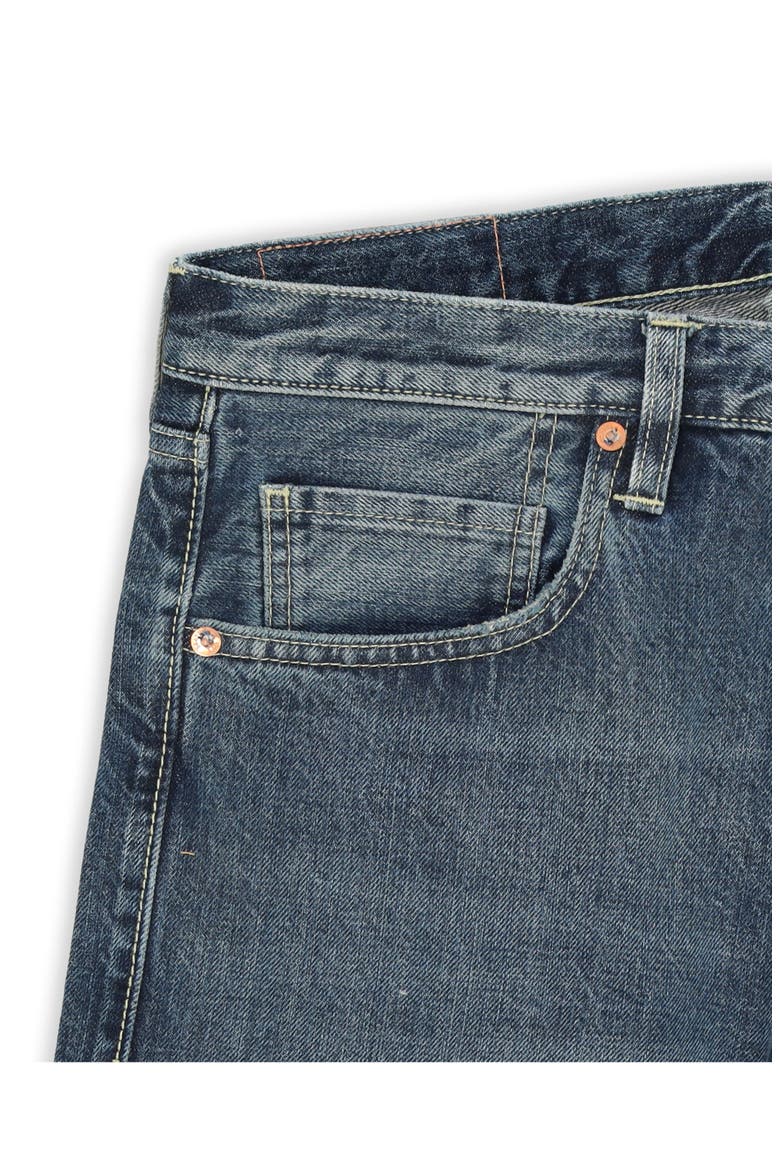 Unclejohn Japan Selvedge High-Waisted 5-Pocket Denim, Alternate, color, Dark Custom Wash