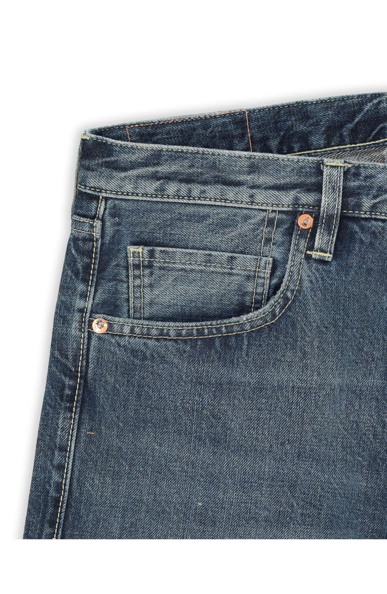 Fortela Unclejohn Japan Selvedge High-Waisted 5-Pocket Denim, Alternate, color, Blue