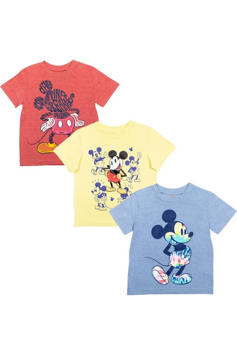 Mickey Mouse 3-Pack Short Sleeve T-Shirts