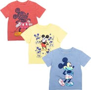 Disney Mickey Mouse 3-Pack Short Sleeve T-Shirts
