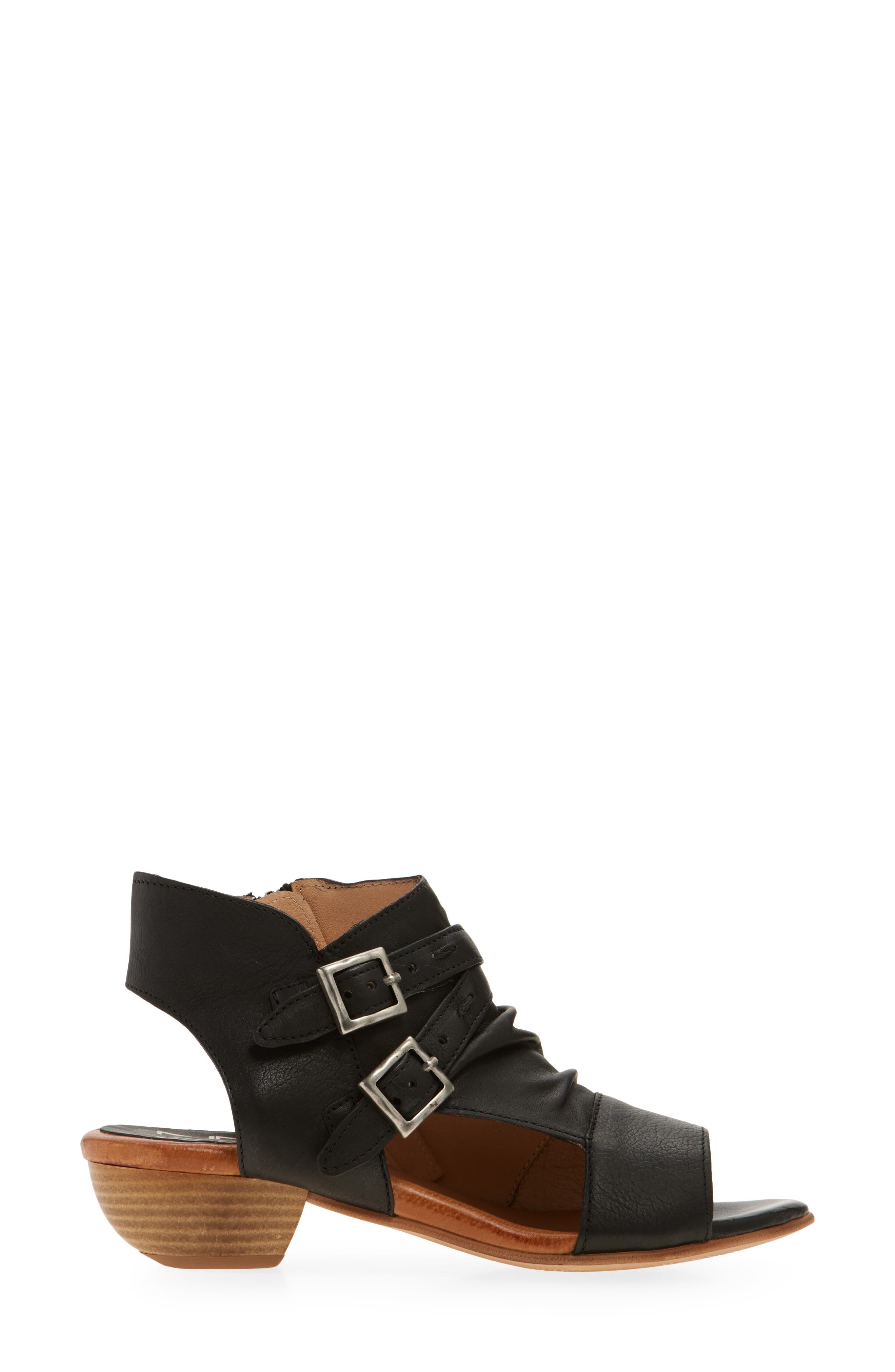 Miz Mooz Cassius Ruched Sandal, Alternate, color, 