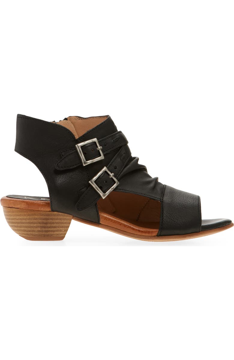 Miz Mooz Cassius Ruched Sandal, Alternate, color,