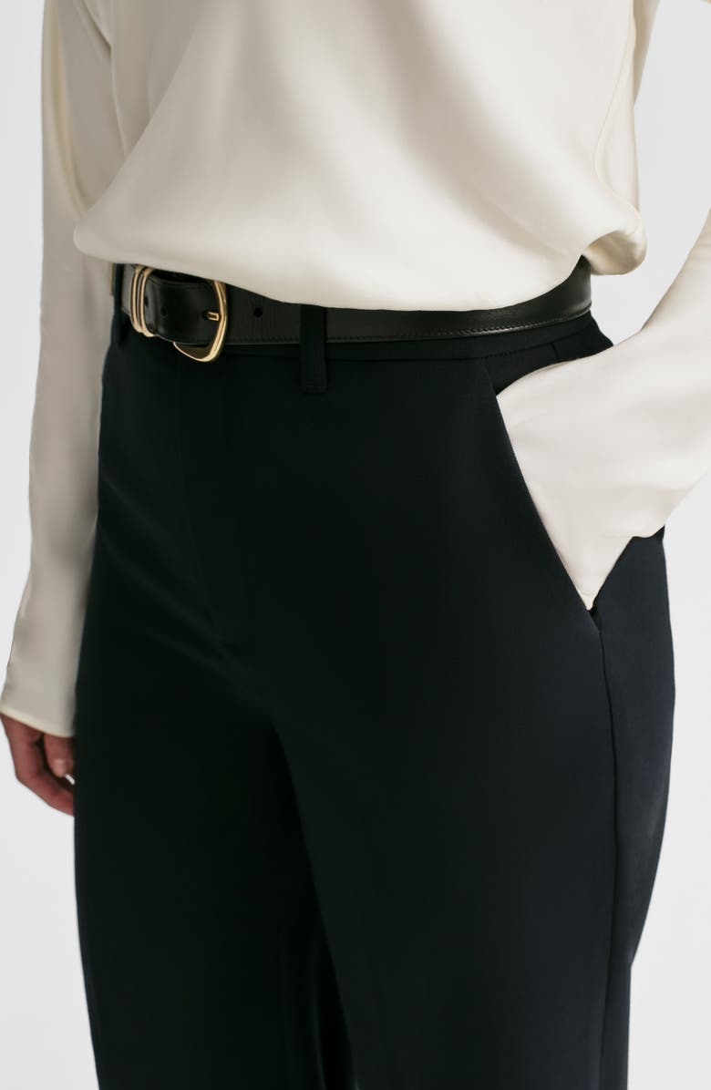 A.L.C. Hirsch Straight Leg Wool Blend Pants, Alternate, color, Black