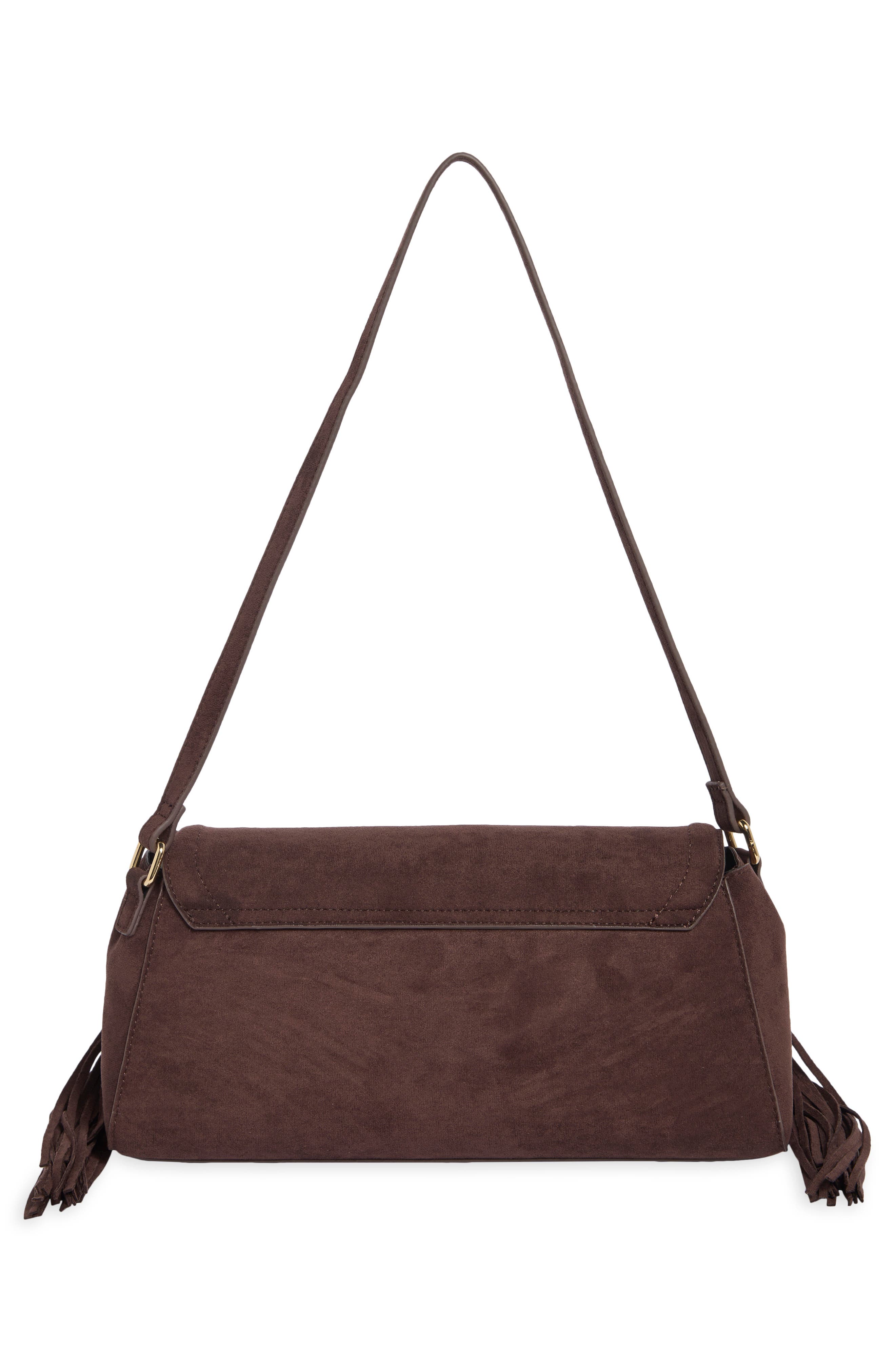 Barlowe Fringe Shoulder Bag, Alternate, color, BROWN
