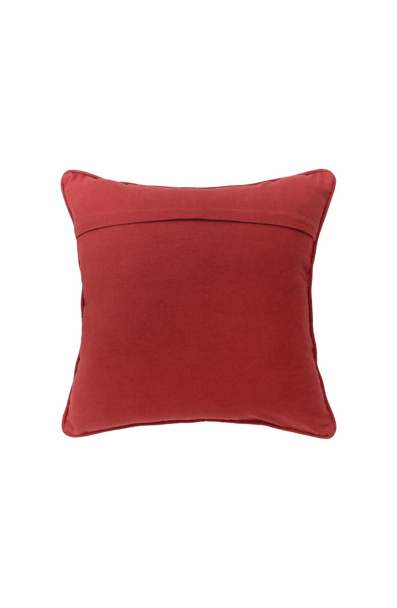 C&F Home Woodland Santa Printed & Embellished Christmas Throw Pillow, 18" x 18", Alternate, color, Green