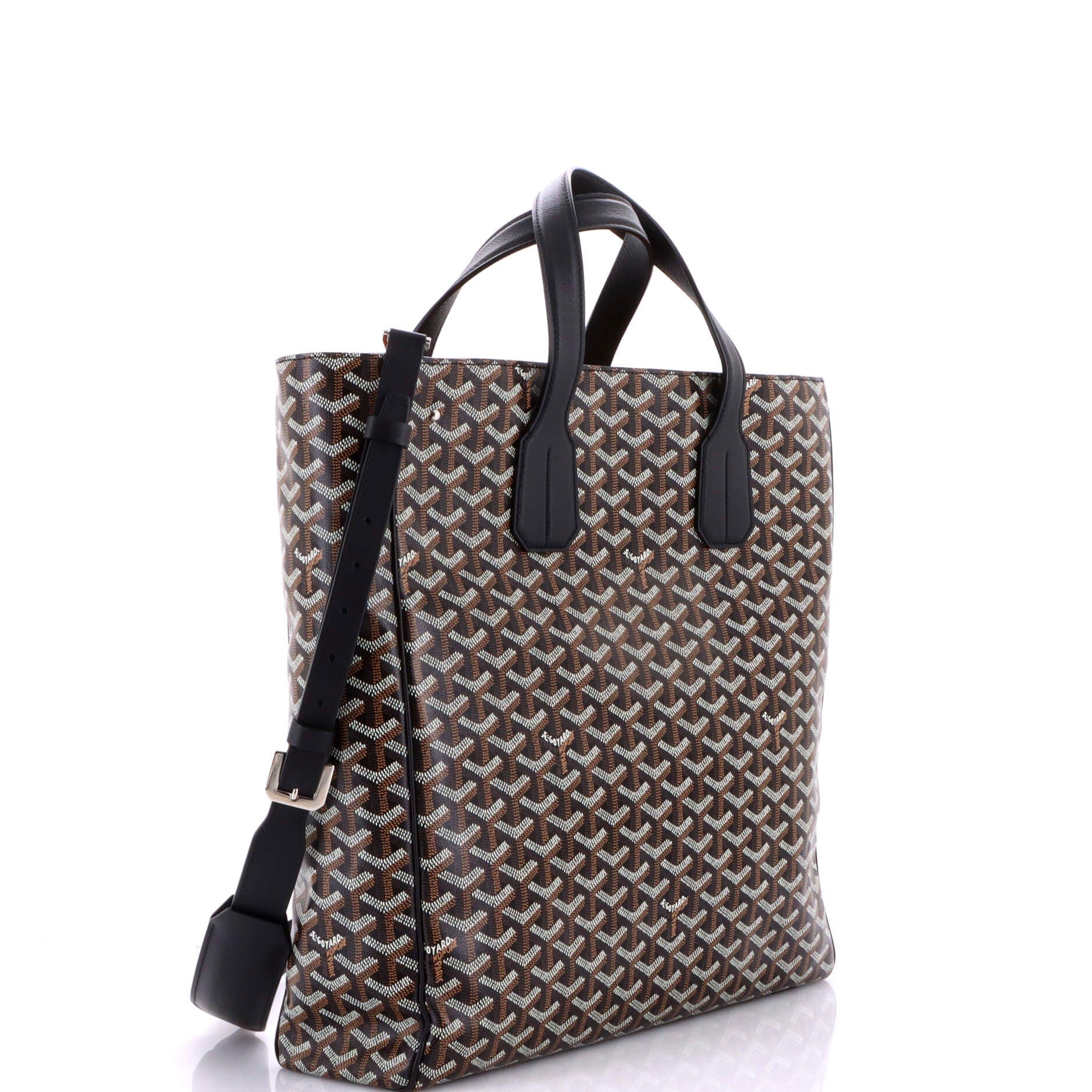 Pre-Owned Goyard Voltaire III Tote Coated Canvas, Alternate, color, Black