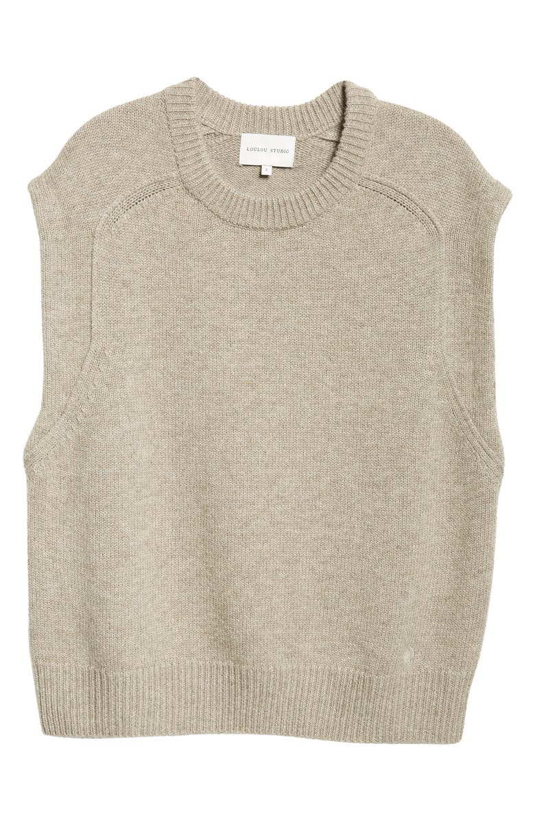 LOULOU DE SAISON Mari Boxy Wool & Cashmere Sweater, Alternate, color,