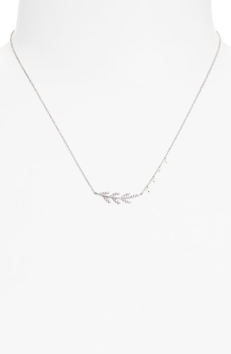 Meira T Diamond Pendant Necklace, Alternate, color, White Gold