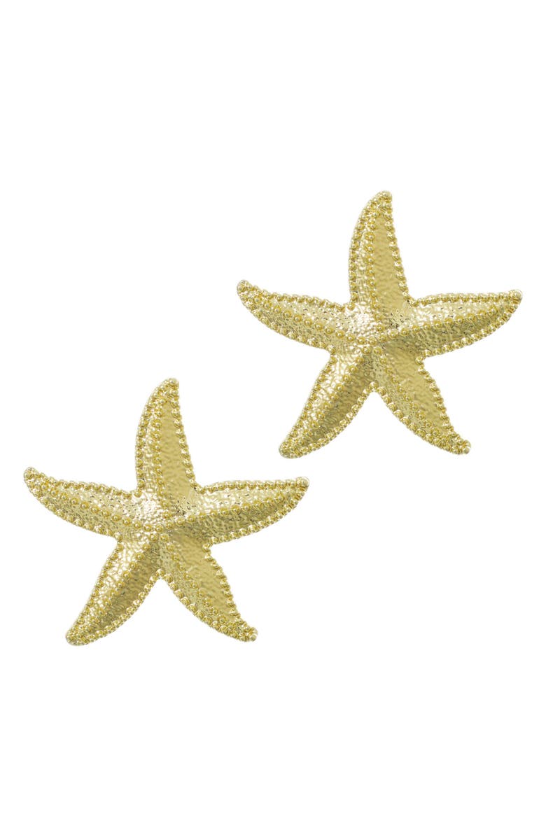 Adornia Starfish Drop Earrings, Main, color, Gold