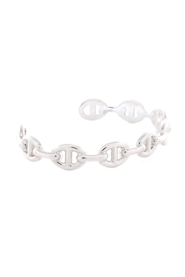 Chaine d'Ancre Enchainee Cuff Bracelet Sterling Silver Medium, Alternate, color, Silver