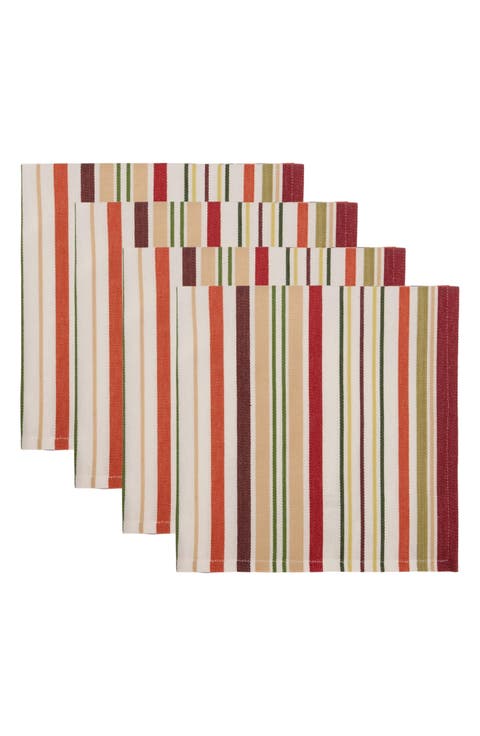 Grove Stripe 4-Piece Napkin Set