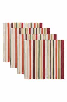 Design Imports Grove Stripe 4-Piece Napkin Set