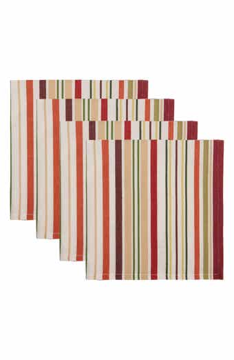 Design Imports Grove Stripe 4-Piece Napkin Set