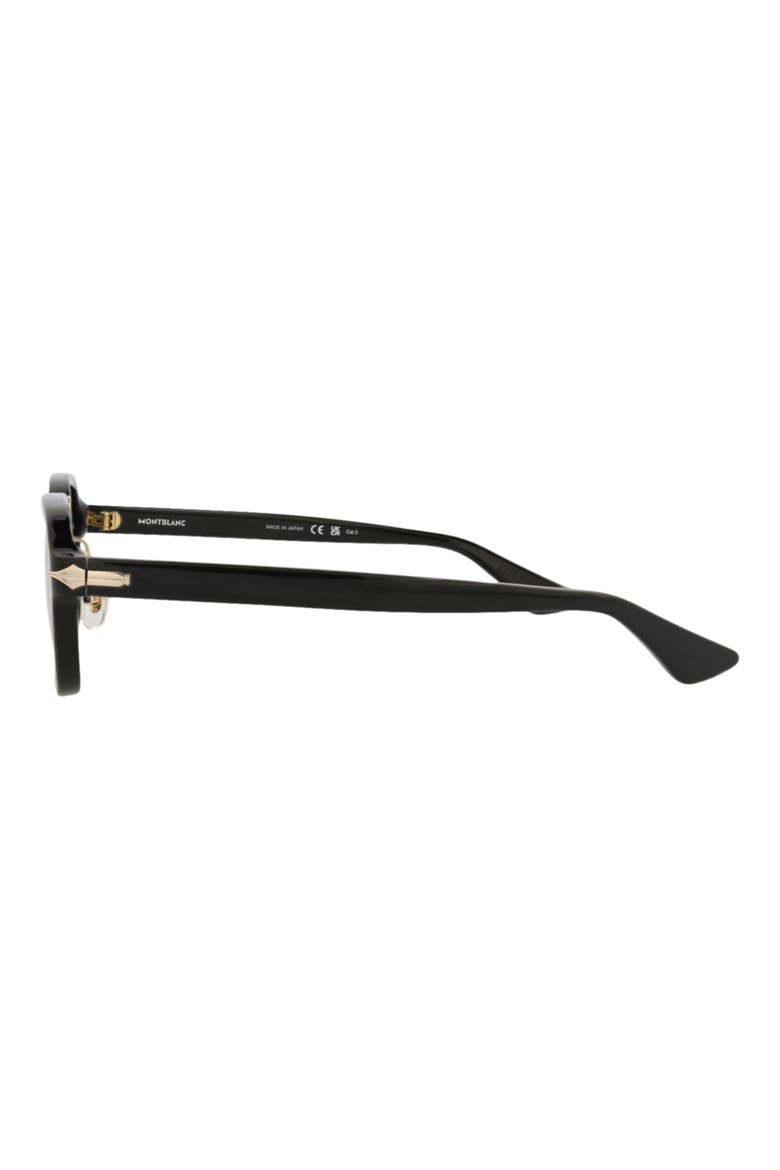 52mm Rectangular Sunglasses, Alternate, color, BLACK BLACK SMOKE