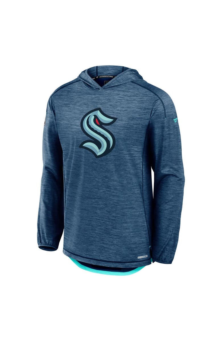 FANATICS Men's Fanatics  Navy Seattle Kraken Authentic Pro Rink Lightweight Pullover Hoodie, Alternate, color, Navy