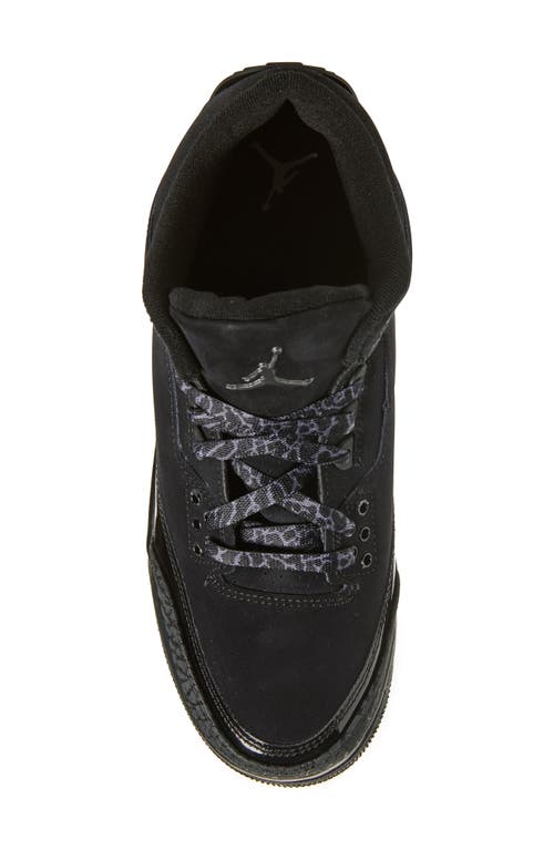Nike Kids' Air Jordan 3 Retro Sneaker In Off Noir/black/black