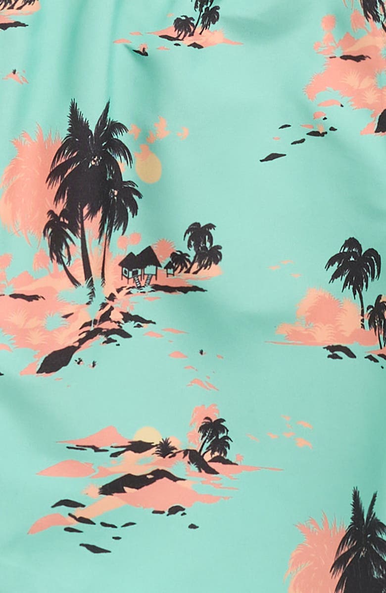 Billabong Kids' Lineup Layback Swim Trunks, Alternate, color, Lime Green