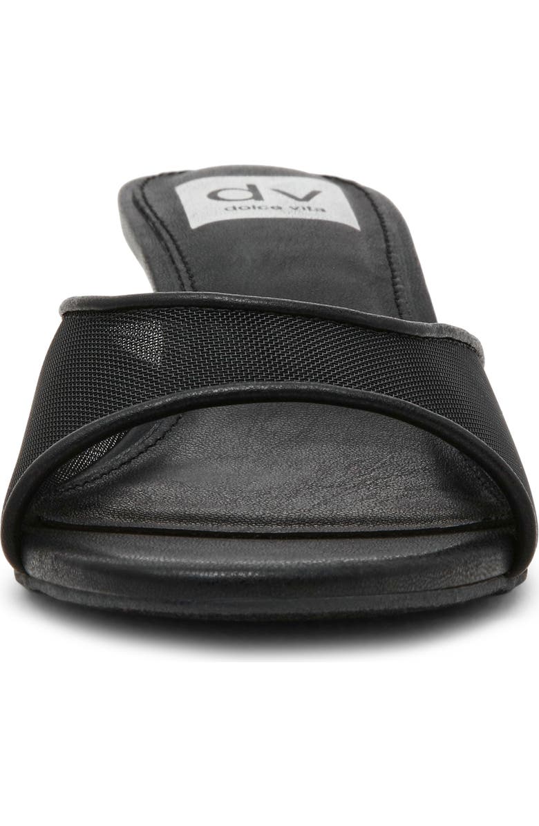 DV by Dolce Vita Dorthey Mesh Kitten Heel Sandal, Alternate, color, Black