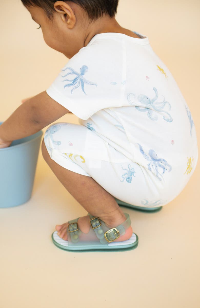 Pehr Kids' Short Sleeve Organic Cotton Romper, Alternate, color, 