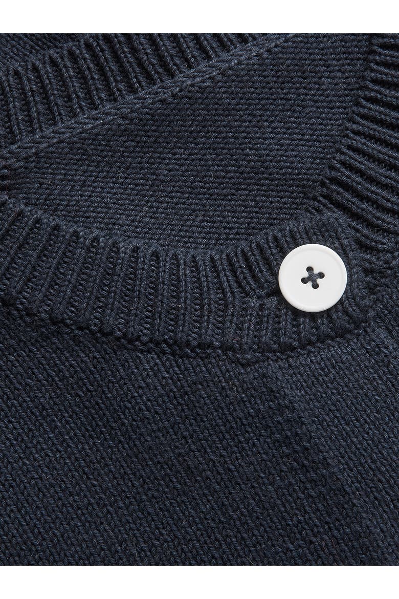 Short Sleeve Knitted Cardigan, Alternate, color, Navy