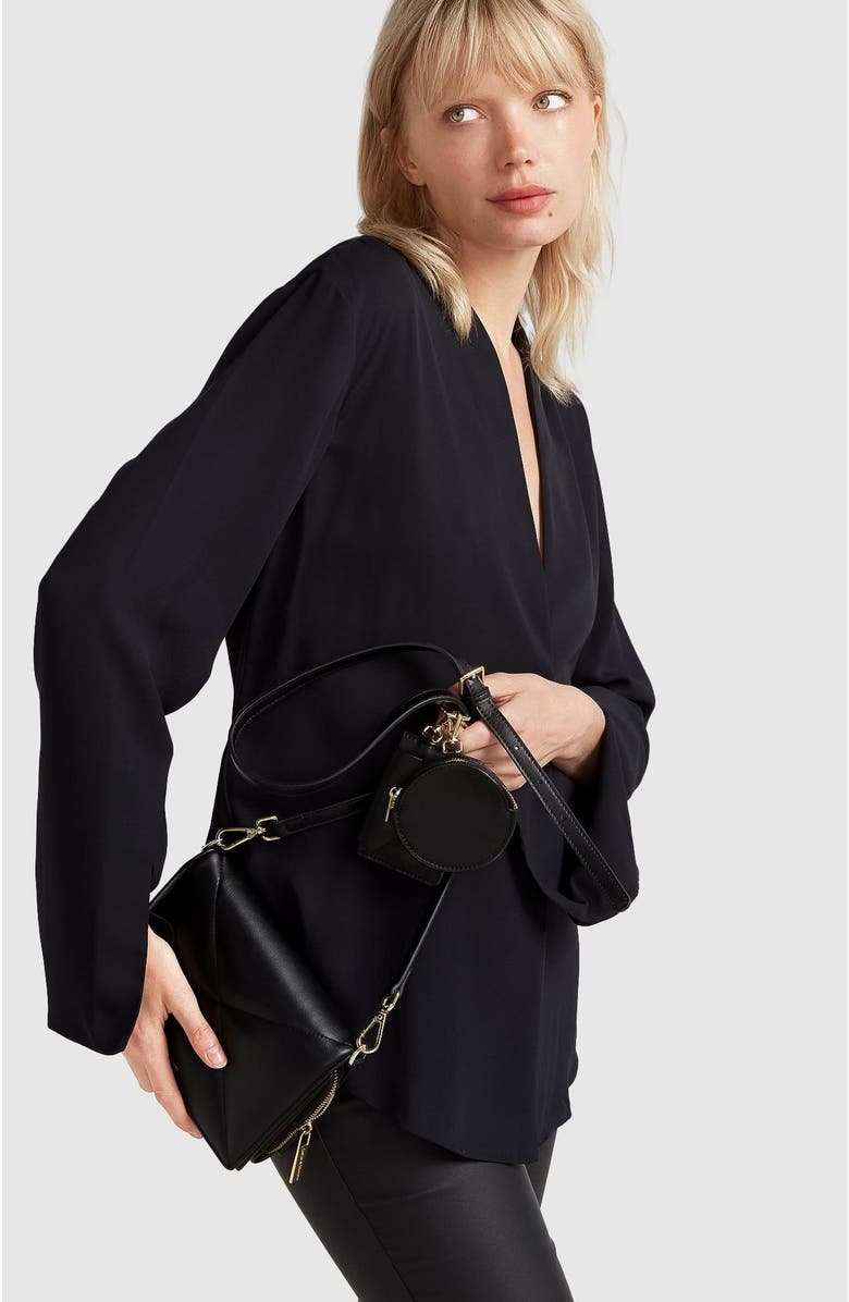 Belle & Bloom Sheer Genius Lightweight Blazer, Alternate, color, Black