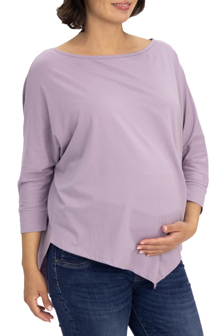 Loose Fit Maternity T-Shirt, Alternate, color, PURPLE