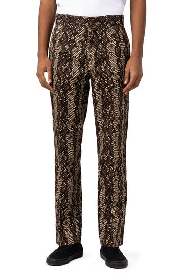Dickies Camden Straight Leg Pants In Animal Print