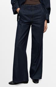 MANGO Wide Leg Trouser Jeans