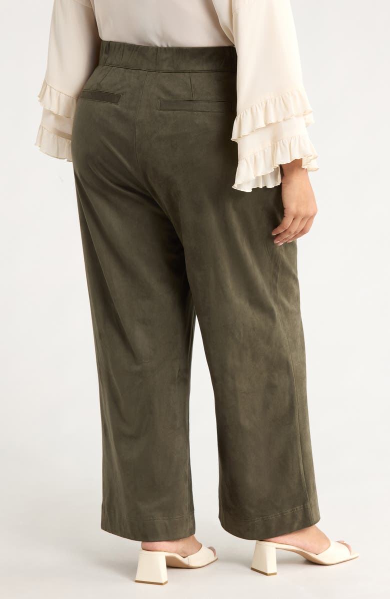 Wit & Wisdom Skyrise Patch Pocket Wide Leg Pants, Alternate, color, Laurel Wreath