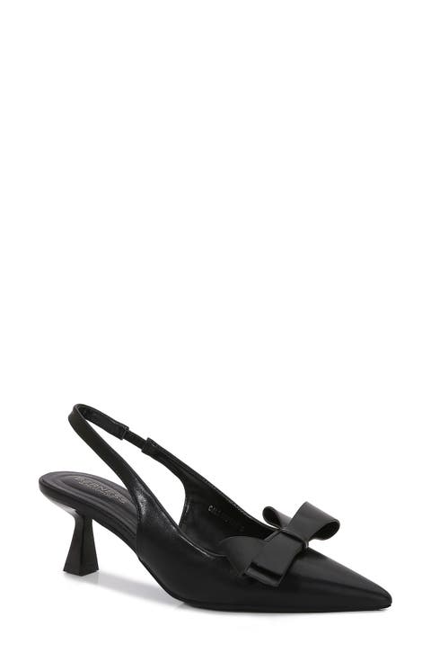 Calliope Asymmetric Bow Slingback Pump (Women)